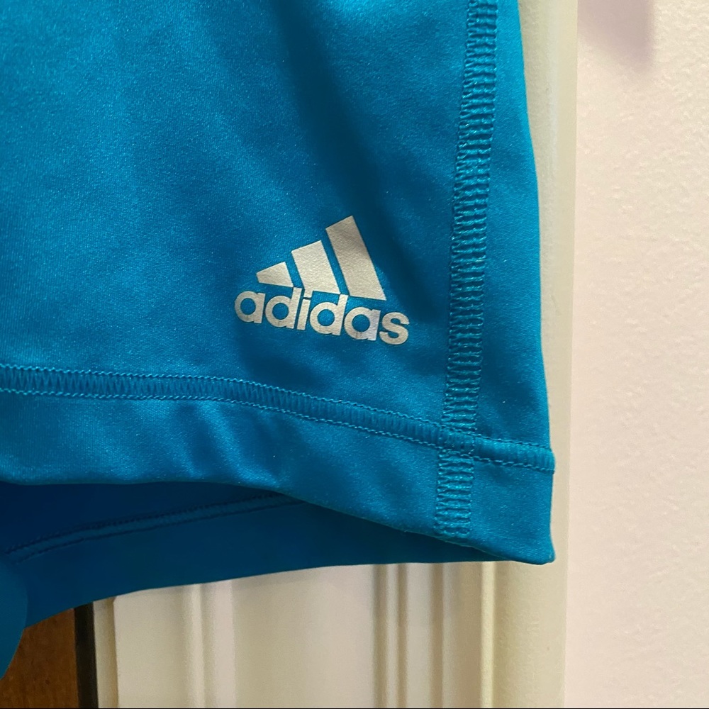 Adidas Teal Spandex Shorts